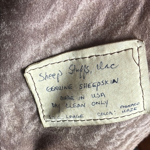 Brown  Vintage Genuine Sheepskin Jacket - Picture 6 of 8